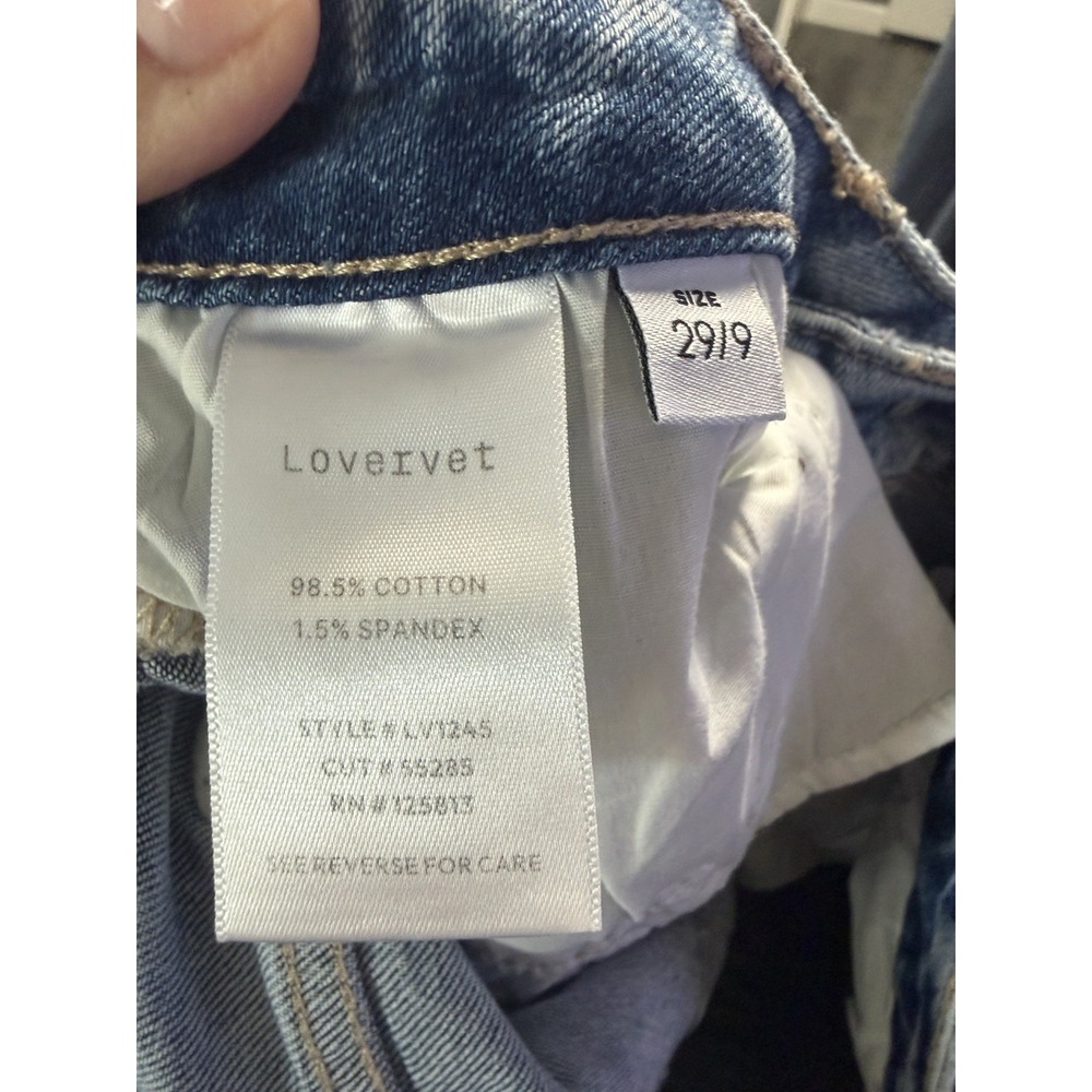 Vervet Lovervet Women's Mid-Rise Straight Jeans Size 29/9Light Wash - Picture 4 of 6